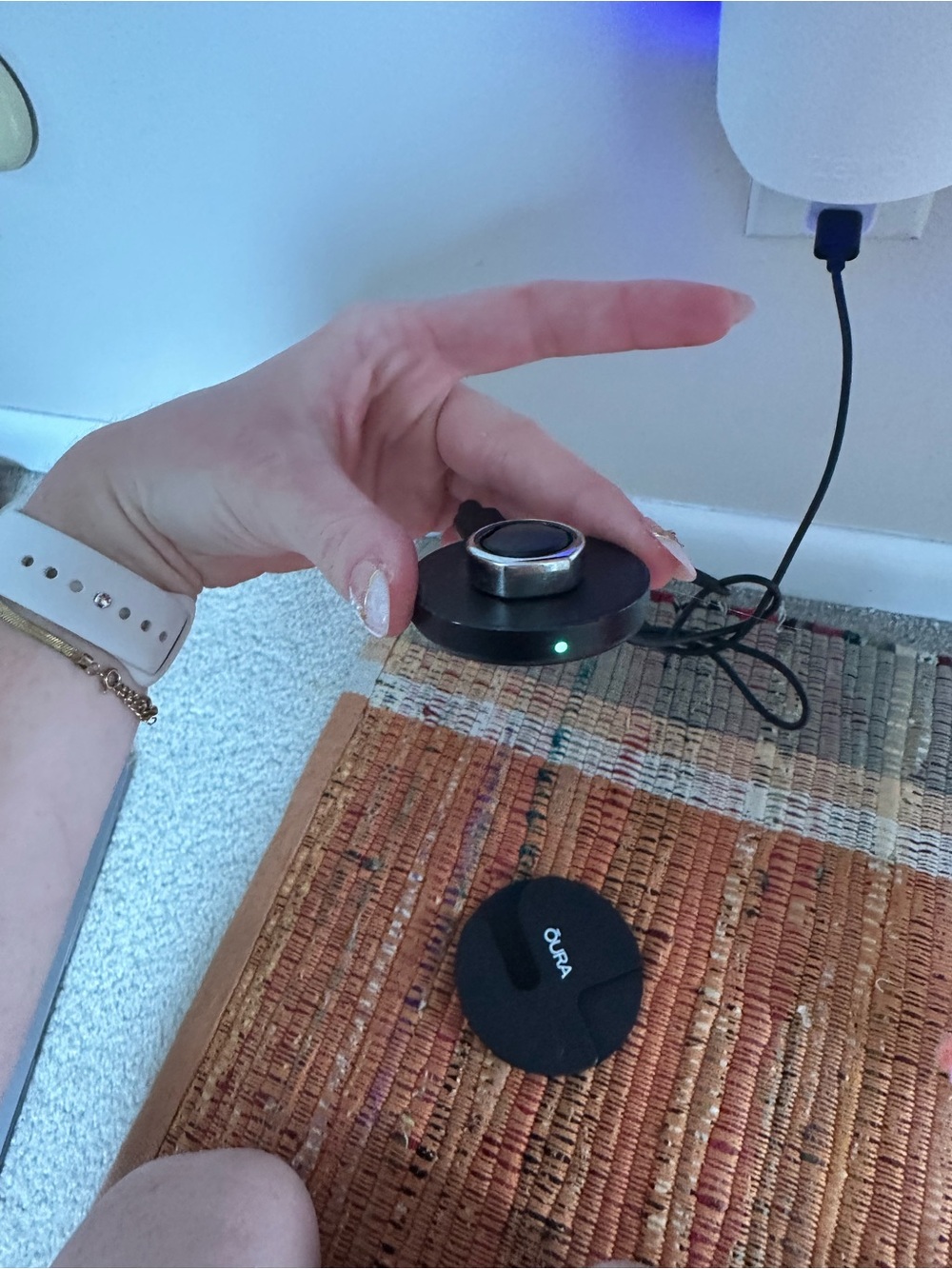 Oura Ring Gen 3 Heritage Silver - Size 9 Fully Working)